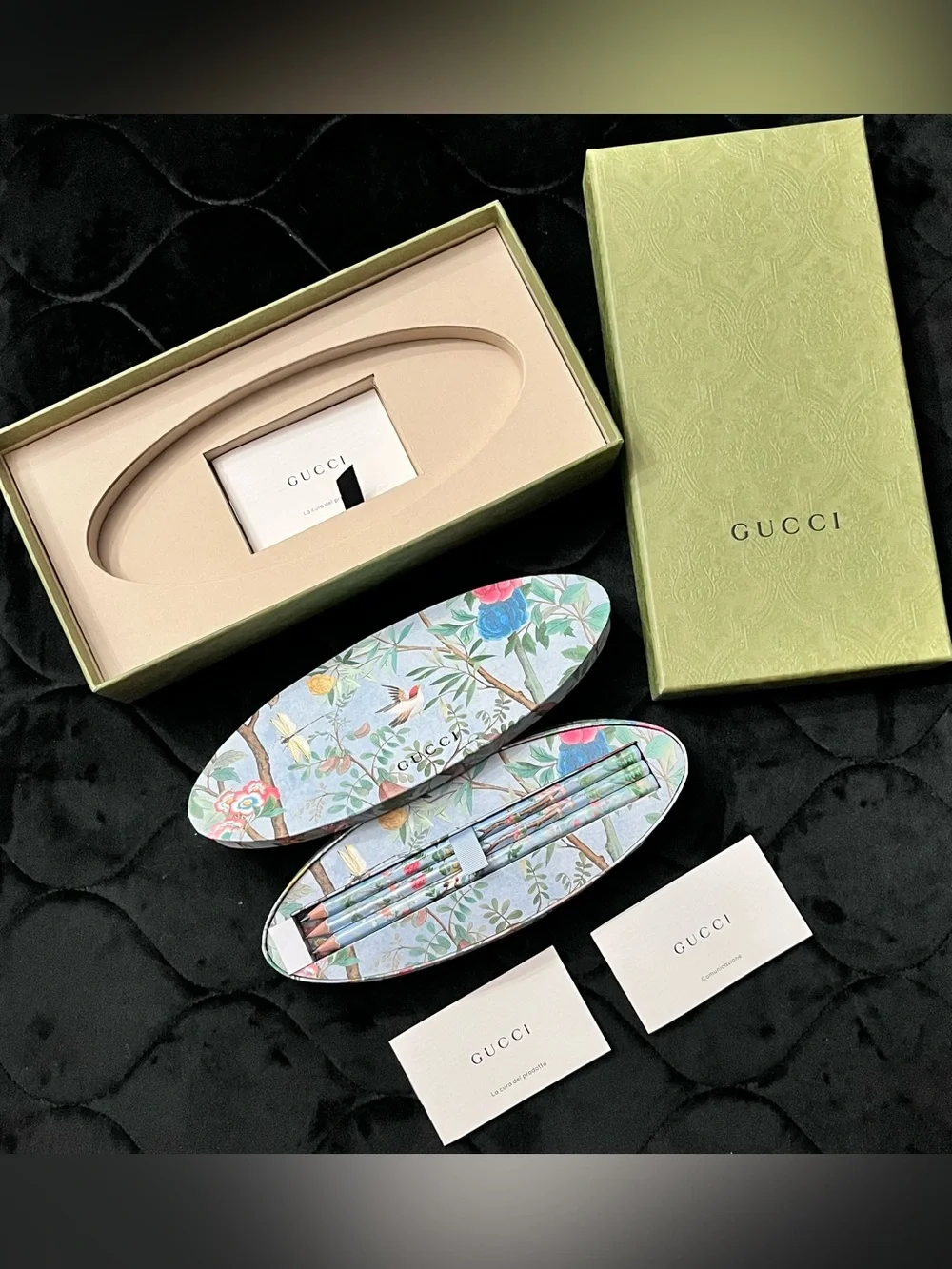 GUCCI Made in Italy Botanical Print Pencils